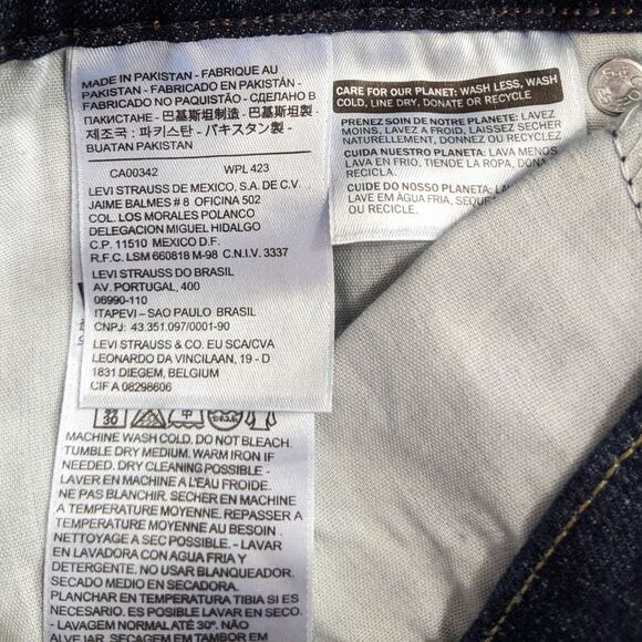 NWT Levi's 515 Bootcut Jeans Womens 4 / 27 in Dark Blue Wash Denim Mid Rise New - Picture 10 of 16